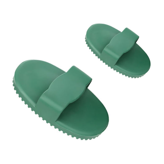 2 Pack Pet Massage Brush for Dog and Cat Grooming Green V1258-DP02-BOL-156