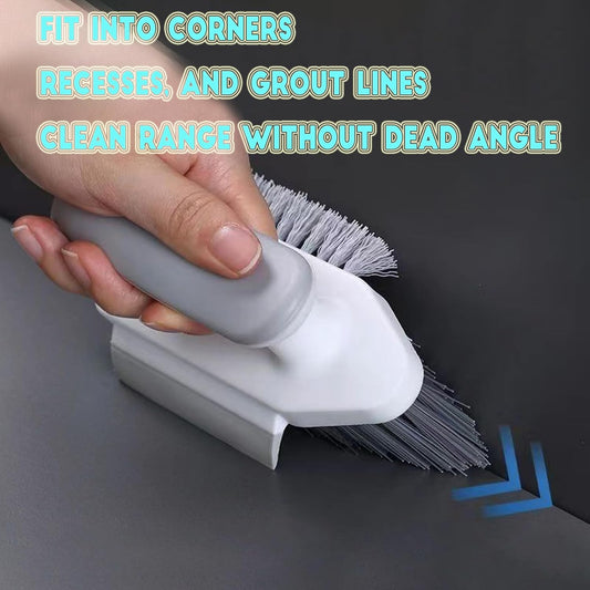 Grey Multi-Functional Durable Polypropylene Scrub Brush Powerful Cleaning Brush for Tiles Grout Kitchen V1258-DP02-BOL-157