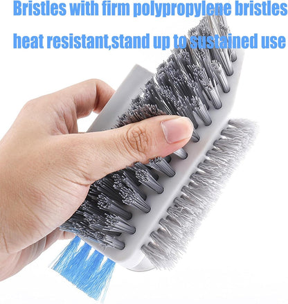 Grey Multi-Functional Durable Polypropylene Scrub Brush Powerful Cleaning Brush for Tiles Grout Kitchen V1258-DP02-BOL-157