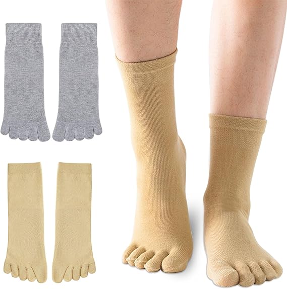Breathable Cotton Socks for Running Yoga Walking Unisex Size 38-44 2 Pairs V1258-DP02-BOL-161