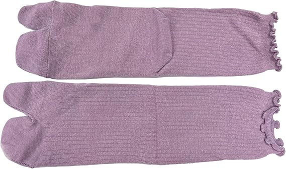 3 Pairs Women's Split Toe Slipper Socks Purple V1258-DP02-BOL-162