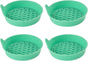 Car Silicone Anti-Slip Mats - Interior Accessories - Green - Pack of 4 V1258-DP02-BOL-163