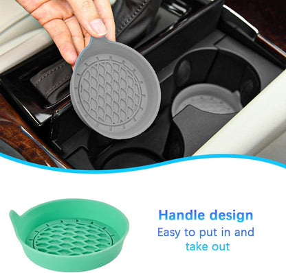 Car Silicone Anti-Slip Mats - Interior Accessories - Green - Pack of 4 V1258-DP02-BOL-163