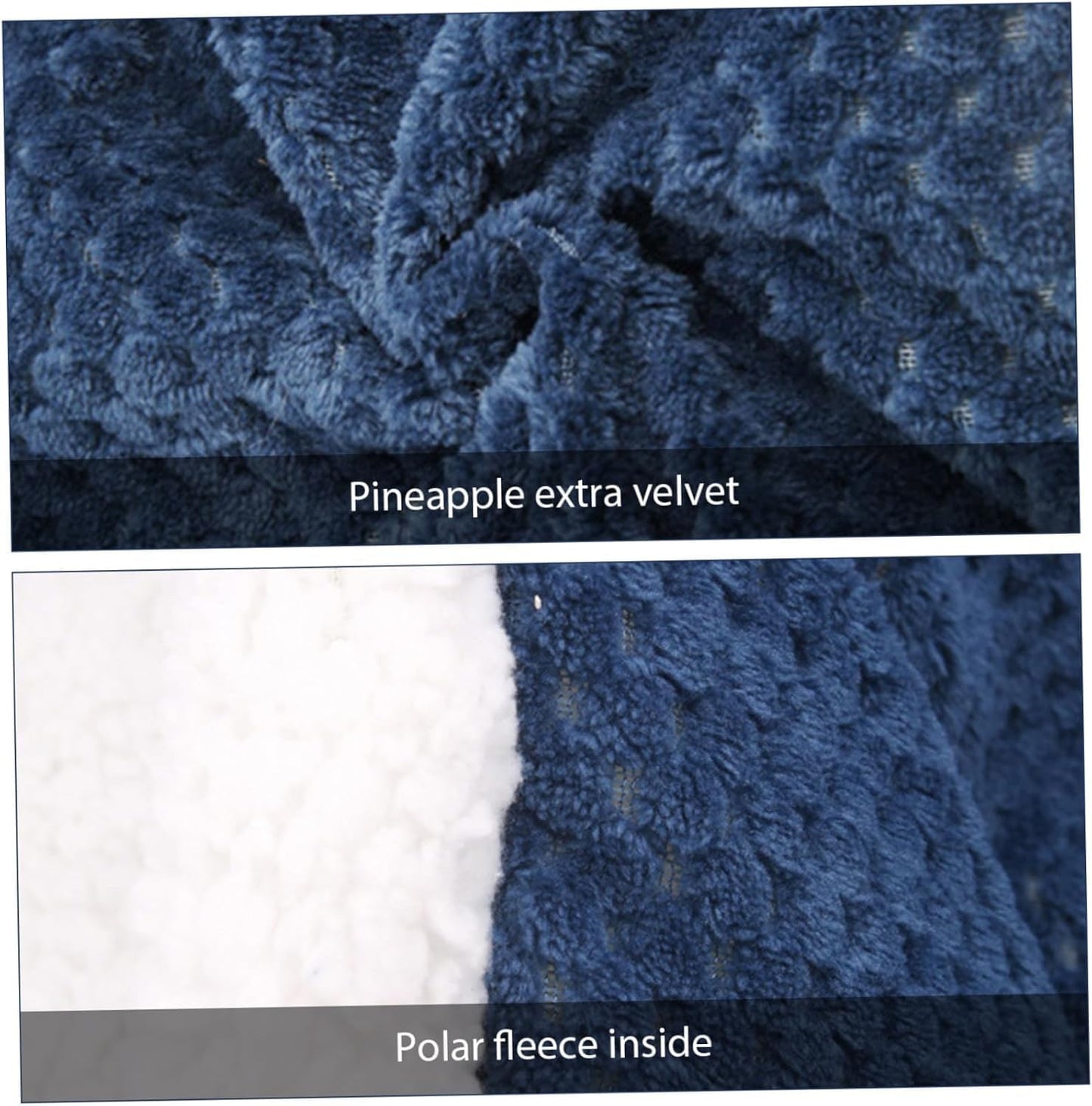 Cat Sleeping Bag Nest - Half-Closed Design - Plush & Fleece - Warm - Navy Blue - 1 Piece V1258-DP02-BOL-165
