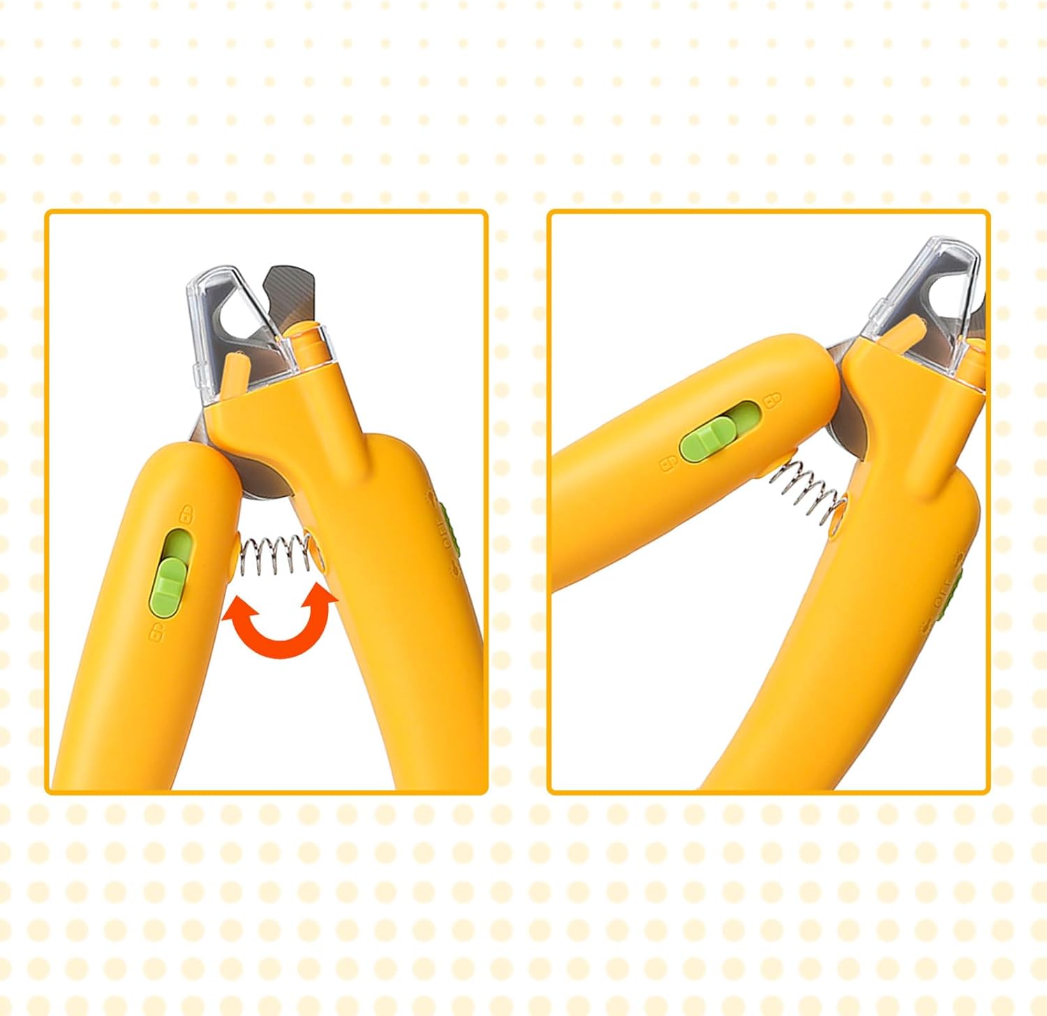 Dog & Cat Nail Clippers with Safety Lock for Small & Large Pets - Yellow - 1 Piece V1258-DP02-BOL-167