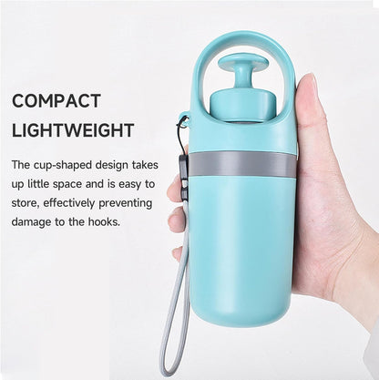 Portable 6-Claw Dog Poop Scooper with Built-in Bag Dispenser - Blue V1258-DP02-BOL-169