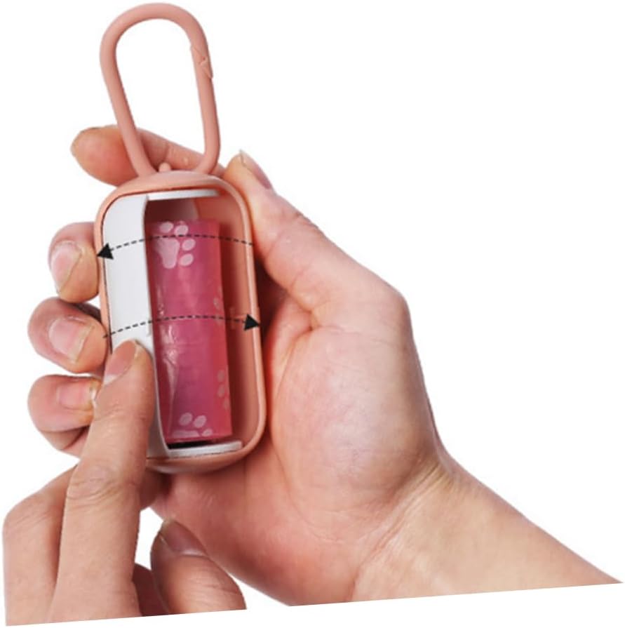 Dog Poop Bag Holder with Leash Hook Dispenser 5 Pack V1258-DP02-BOL-171