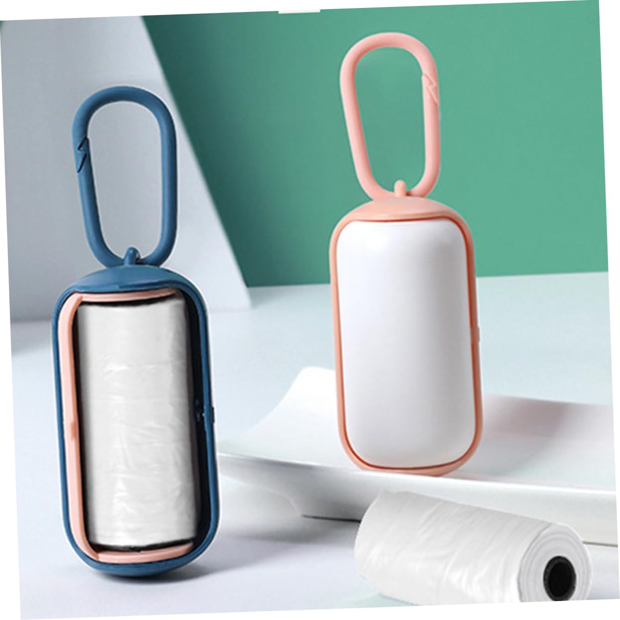Dog Poop Bag Holder with Leash Hook Dispenser 5 Pack V1258-DP02-BOL-171