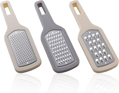 3-Piece Stainless Steel Kitchen Grater & Peeler Set - Cheese & Citrus Grater with Vegetable Peeler, Non-Slip V1258-DP02-BOL-177