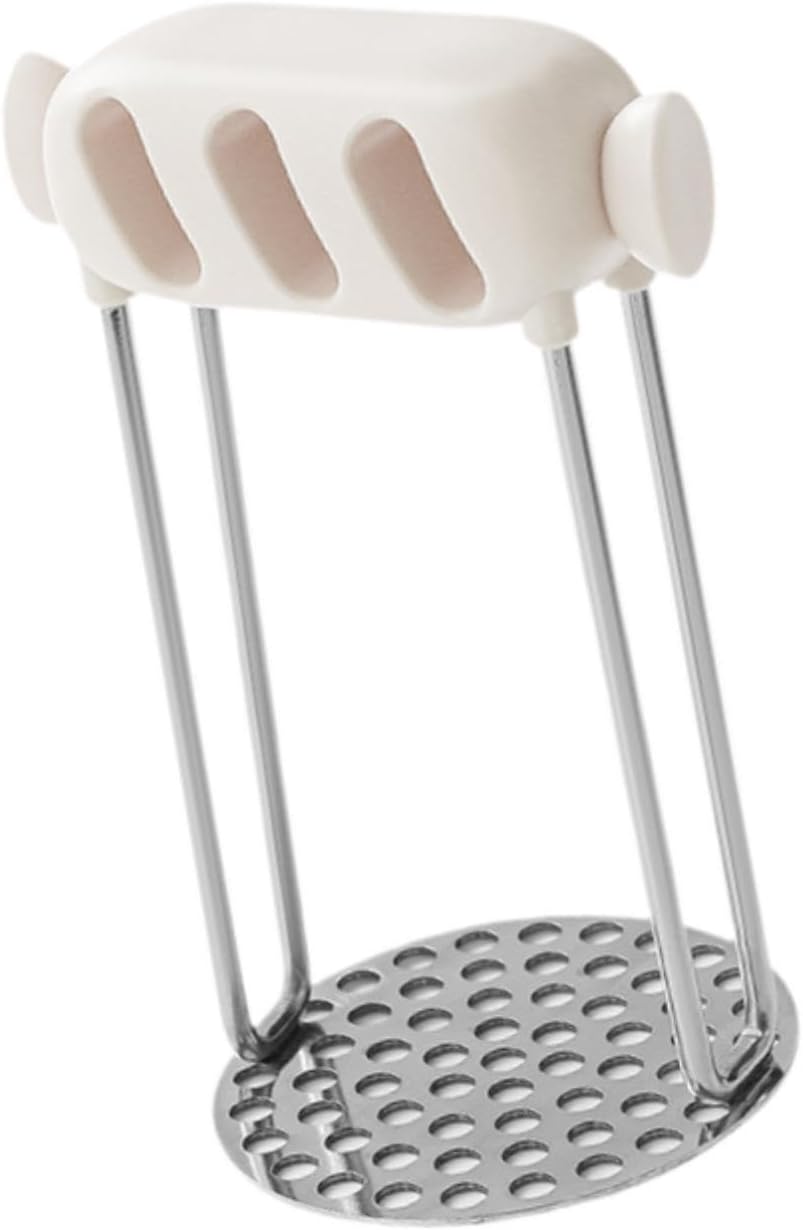 Professional Potato & Vegetable Masher with Honeycomb Design - Stainless Steel Puree Maker - Dishwasher Safe V1258-DP02-BOL-178