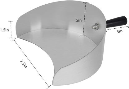 Stainless Steel BBQ Grease Drip Pan 22.5x17.5x8cm - Rotisserie Grill Accessory for Fat Collection V1258-DP02-BOL-18