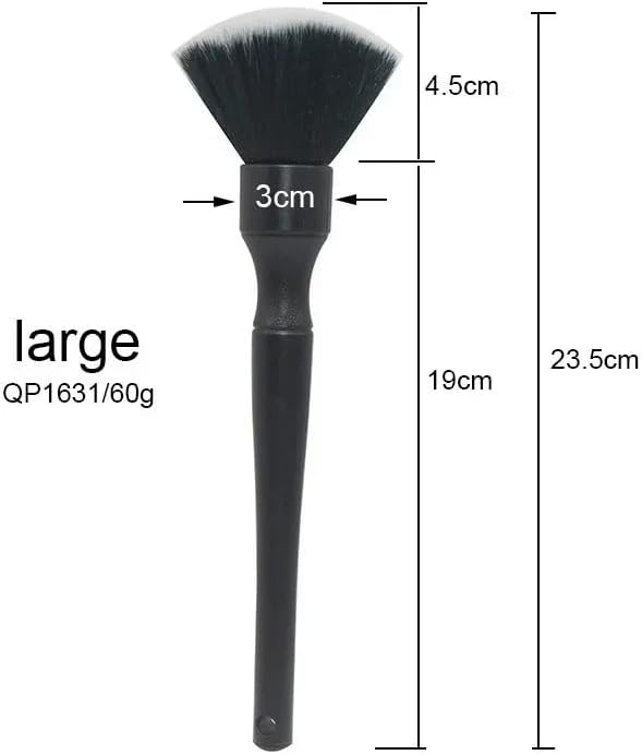 Auto Detailing Brush Set 2 Pack Soft Interior Brush for Dashboard & Vents Scratch-Free V1258-DP02-BOL-182