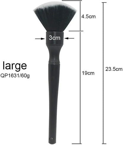 Auto Detailing Brush Set 2 Pack Soft Interior Brush for Dashboard & Vents Scratch-Free V1258-DP02-BOL-182