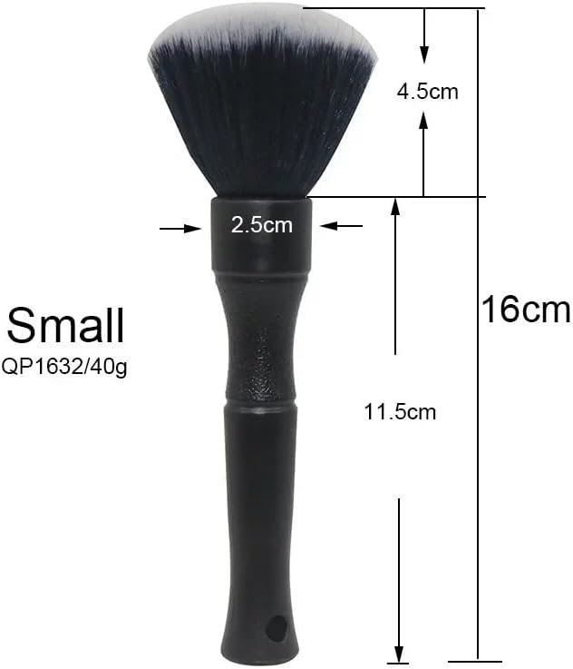 Auto Detailing Brush Set 2 Pack Soft Interior Brush for Dashboard & Vents Scratch-Free V1258-DP02-BOL-182