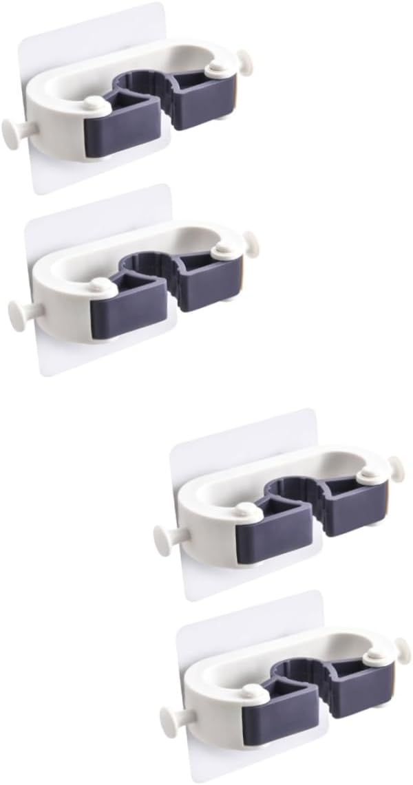 Adhesive Wall Hooks Set of 4 No Drill Hanging System for Kitchen and Garage V1258-DP02-BOL-189