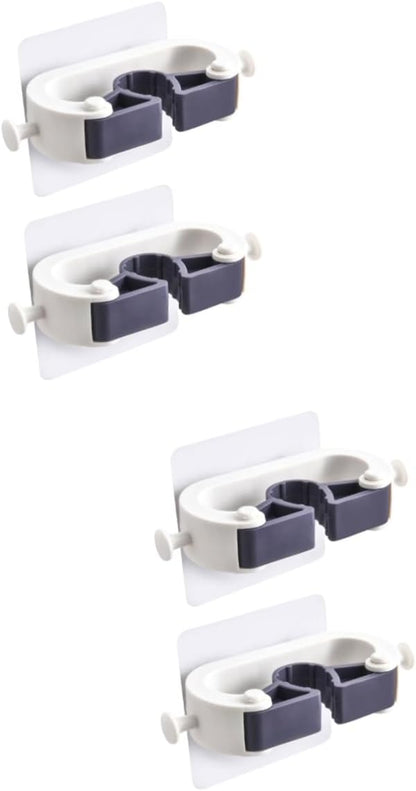 Adhesive Wall Hooks Set of 4 No Drill Hanging System for Kitchen and Garage V1258-DP02-BOL-189