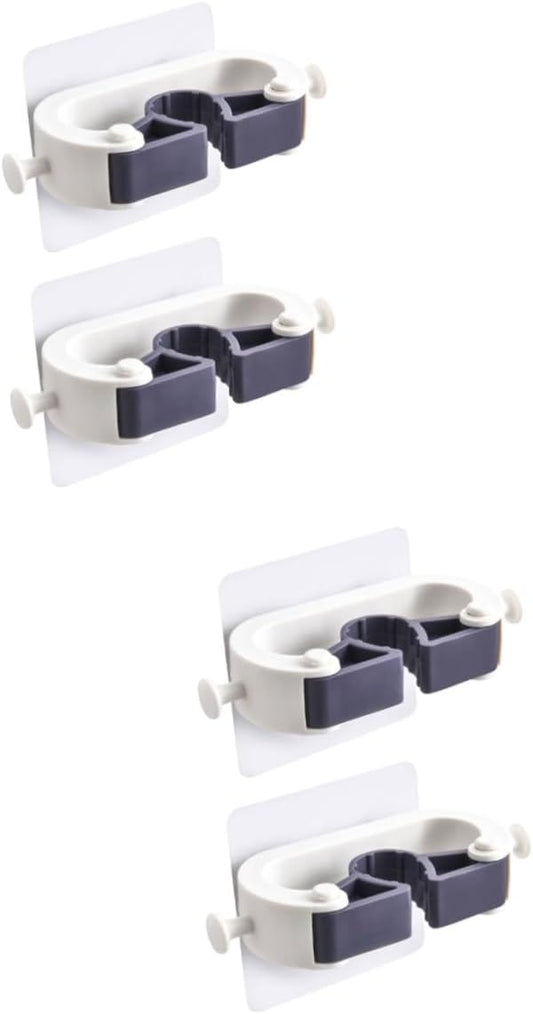 Adhesive Wall Hooks Set of 4 No Drill Hanging System for Kitchen and Garage V1258-DP02-BOL-189