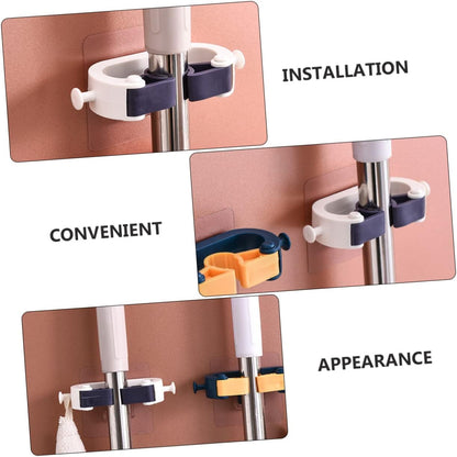 Adhesive Wall Hooks Set of 4 No Drill Hanging System for Kitchen and Garage V1258-DP02-BOL-189