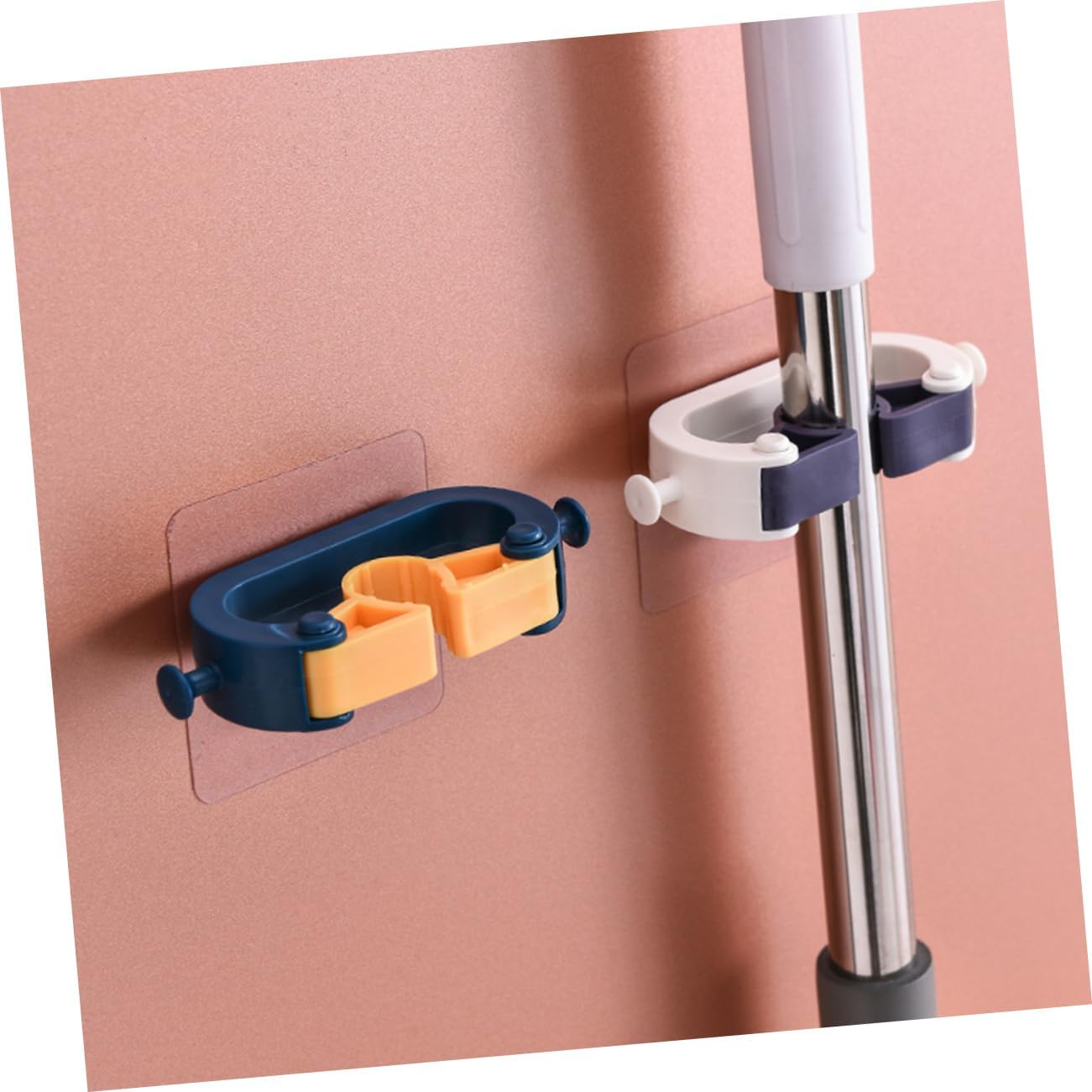 Adhesive Wall Hooks Set of 4 No Drill Hanging System for Kitchen and Garage V1258-DP02-BOL-189