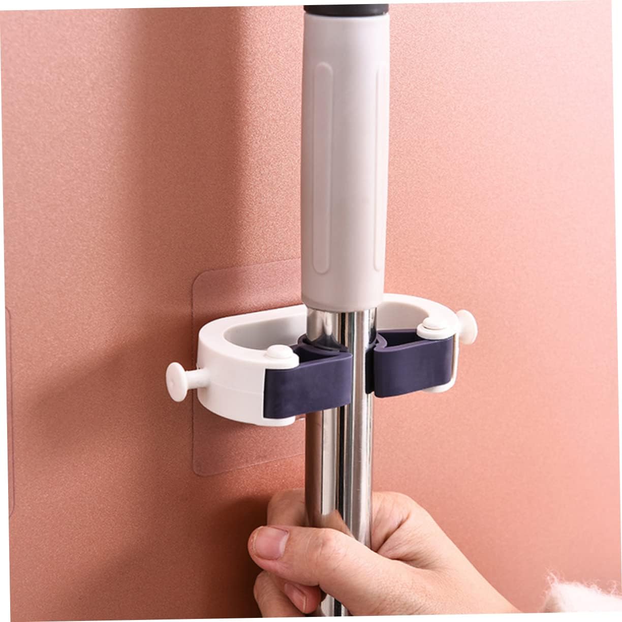 Adhesive Wall Hooks Set of 4 No Drill Hanging System for Kitchen and Garage V1258-DP02-BOL-189