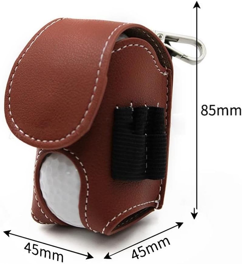 Golf Ball Pouch Set of 2 Belt Clip Holder Perfect Golf Gift for Men V1258-DP02-BOL-190