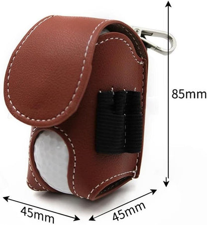 Golf Ball Pouch Set of 2 Belt Clip Holder Perfect Golf Gift for Men V1258-DP02-BOL-190