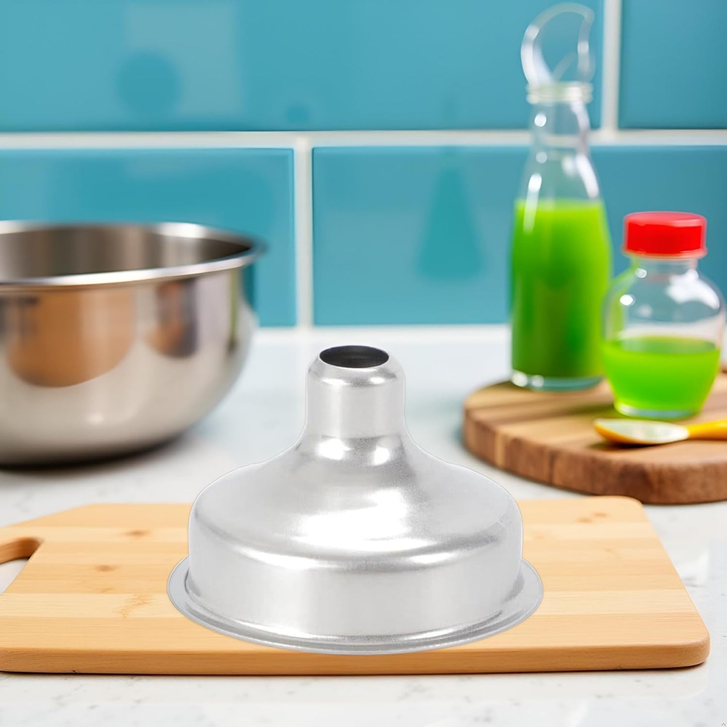 Stainless Steel Mini Funnel for Perfume & Essential Oils - Kitchen & Hobby Use - Silver - 1 Piece V1258-DP02-BOL-193