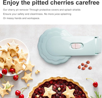 Cherry Pitter for 6 Cherries - Quick & Effortless - Also for Olives - 1 Piece V1258-DP02-BOL-194