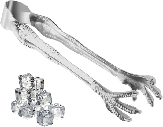 Eagle Claw Anti-Slip Stainless Steel Bar Service Clip - Kitchen Suction Cup Clip for Sugar Ice Household Use V1258-DP02-BOL-195
