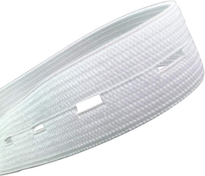 2 Pack Adjustable Elastic Waistbands 5 Meters Black & White Universal Fit for Pants All Sizes Clothing V1258-DP02-BOL-2
