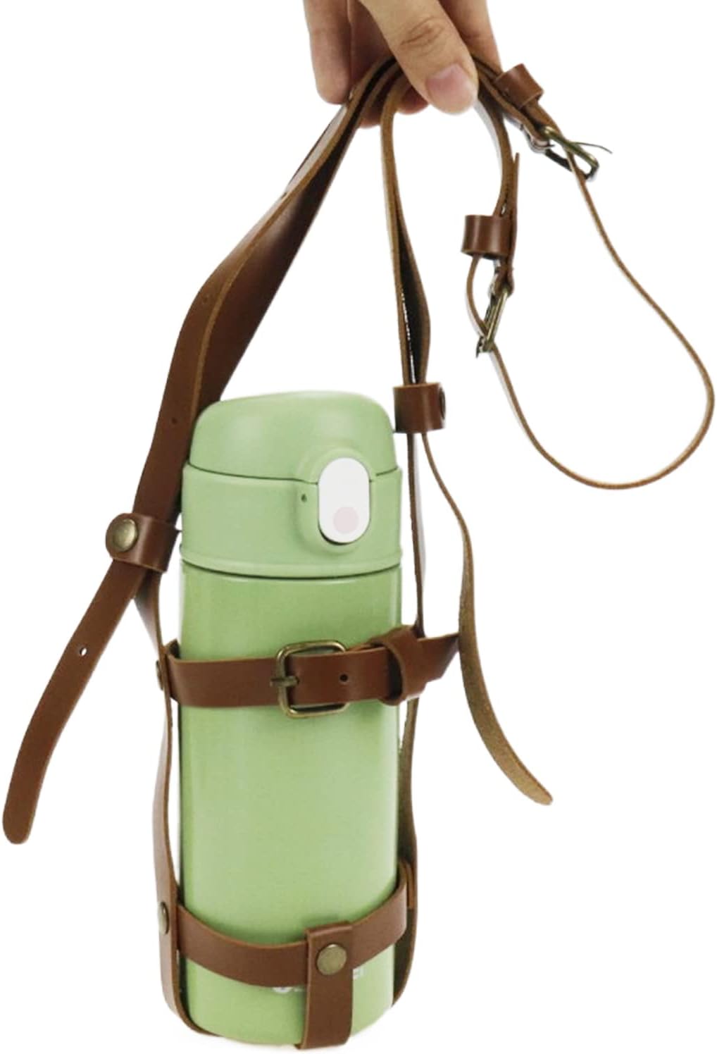 Universal Water Bottle Carrier Strap - Hands-Free Adjustable Holder for Walking, Cycling & Festivals - Pack V1258-DP02-BOL-203
