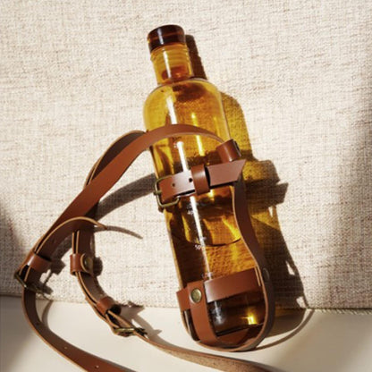 Universal Water Bottle Carrier Strap - Hands-Free Adjustable Holder for Walking, Cycling & Festivals - Pack V1258-DP02-BOL-203