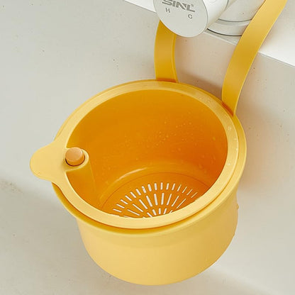 Yellow Hanging Kitchen Sink Strainer Multifunctional Faucet Drain Filter Anti-Clog Food Waste Mesh Screen V1258-DP02-BOL-205