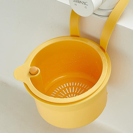 Yellow Hanging Kitchen Sink Strainer Multifunctional Faucet Drain Filter Anti-Clog Food Waste Mesh Screen V1258-DP02-BOL-205