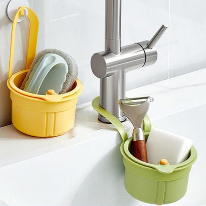 Yellow Hanging Kitchen Sink Strainer Multifunctional Faucet Drain Filter Anti-Clog Food Waste Mesh Screen V1258-DP02-BOL-205