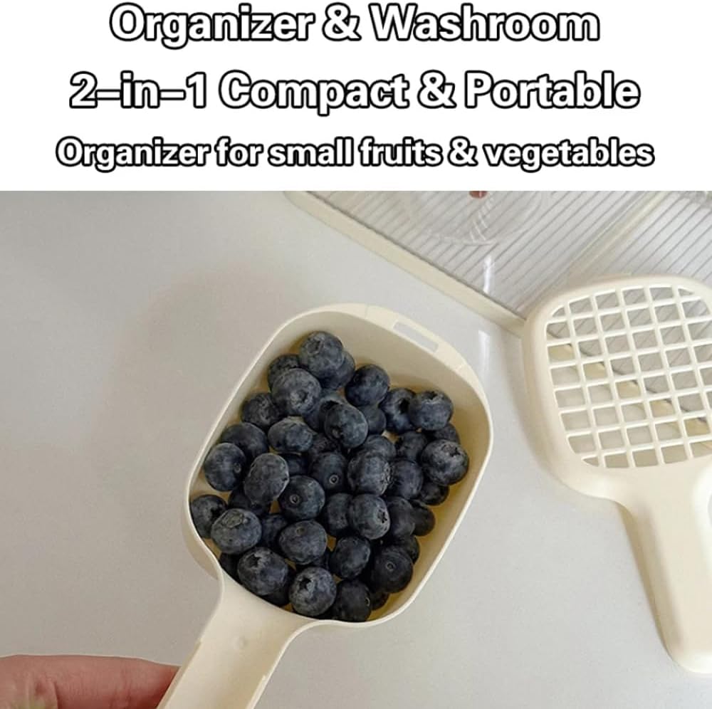 2-in-1 Sink Strainer Colander 2-in-1 Sink & Strainer Handy Shake and Drain System for Vegetables Fruit & V1258-DP02-BOL-206