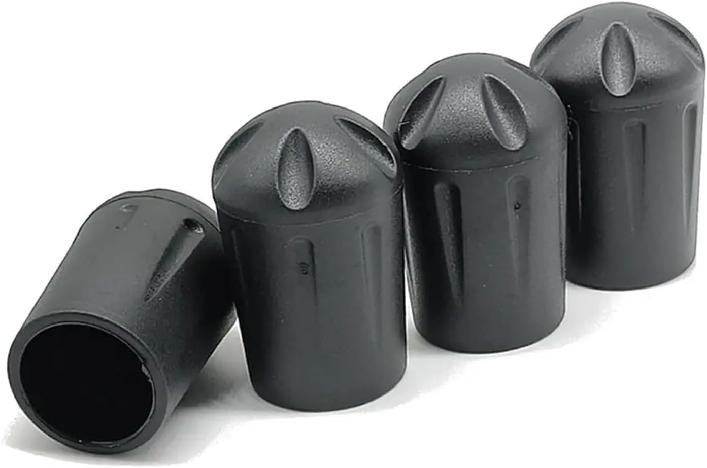 18mm Silicone Chair Leg Caps - 4 Pack Black Floor Protectors Scratch Resistant Furniture Pads V1258-DP02-BOL-21