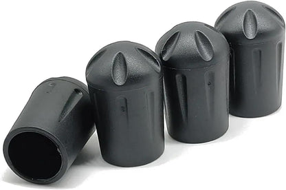 18mm Silicone Chair Leg Caps - 4 Pack Black Floor Protectors Scratch Resistant Furniture Pads V1258-DP02-BOL-21