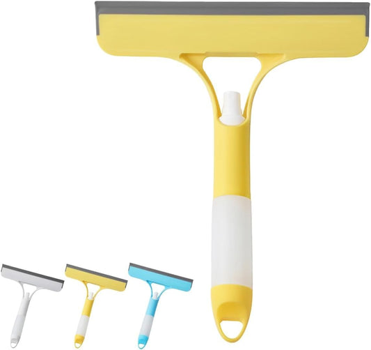 3-in-1 Window Wiper with Spray - Squeegee, Washer & Microfiber Cleaner for Streak-Free Windows, Showers & V1258-DP02-BOL-216