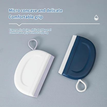 2 Pack Silicone Squeegee with Hanging Hook for Bathroom Mirror and Car Streak-Free Cleaning Tool V1258-DP02-BOL-217