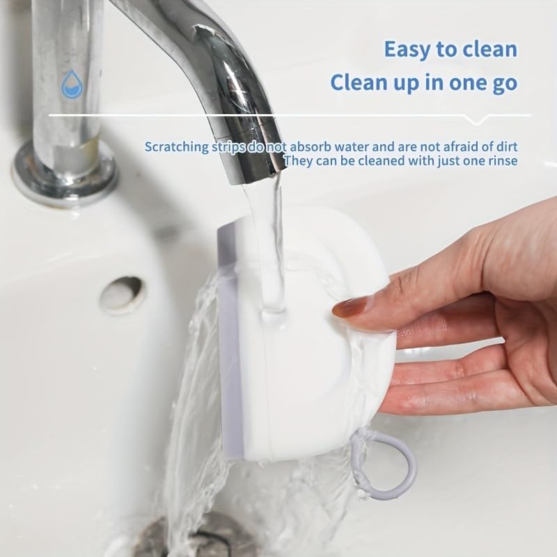 2 Pack Silicone Squeegee with Hanging Hook for Bathroom Mirror and Car Streak-Free Cleaning Tool V1258-DP02-BOL-217