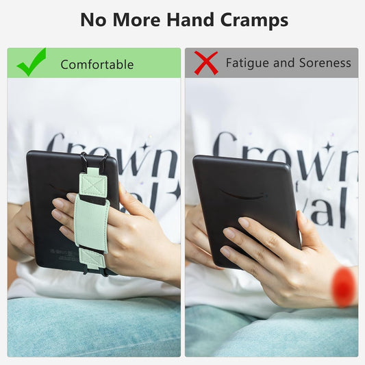 Elastic Green Handband for 6-7.5 inch E-book Tablet - High Stretch E-Reader Accessory V1258-DP02-BOL-219