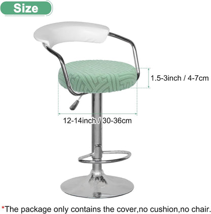 Elastic Chair Cover Round 30-36cm Mint Green Washable Stretchable Stool Cover V1258-DP02-BOL-22