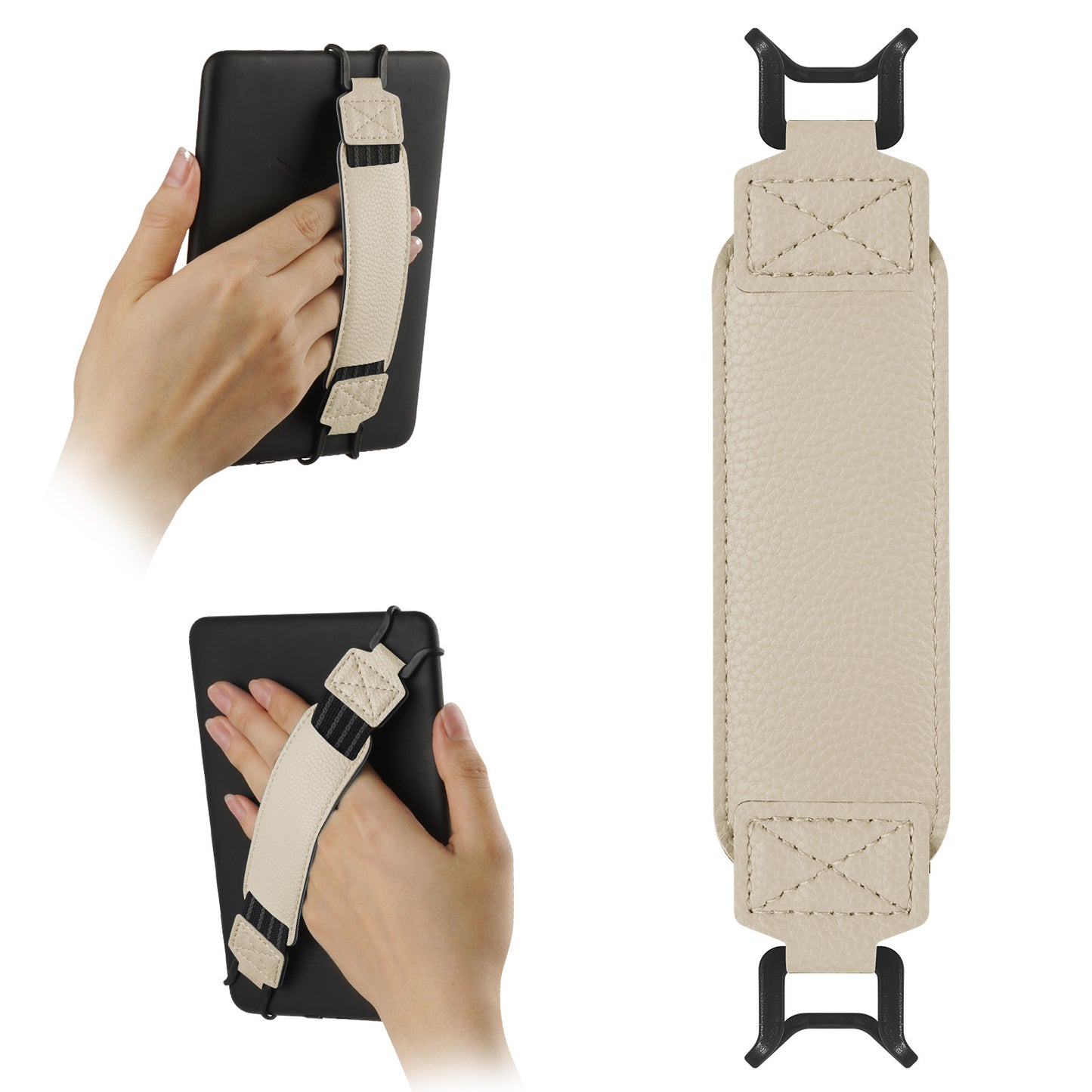 Beige High Elasticity Handband Compatible with 6-7.5 inch E-book Tablets - Tablet Accessory V1258-DP02-BOL-224