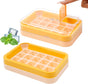 2-in-1 Ice Cube Tray with Lid Easy Release One Press Ice Mold Set for Freezer V1258-DP02-BOL-226