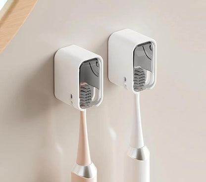 2 Pack Toilet Brush Holder with Lid No Drilling Waterproof Dustproof Bathroom Wall Mounted V1258-DP02-BOL-230