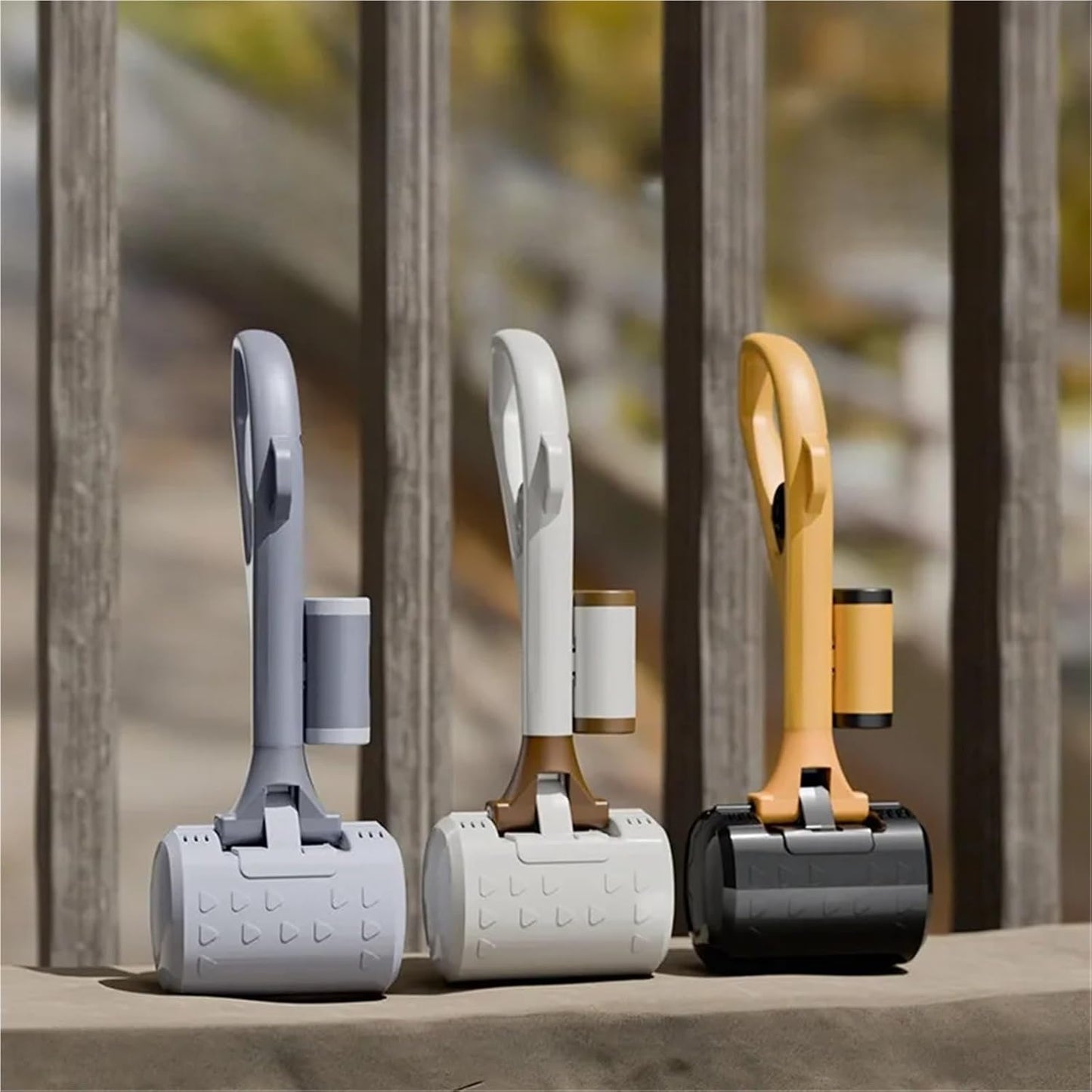 Dog Poop Scoop Long Steel 60cm One-Handed Operation Garden Park Use V1258-DP02-BOL-235