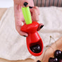 Cherry and Olive Pitter with Splatter Protection for Clean Work - Handy Kitchen Tool V1258-DP02-BOL-242