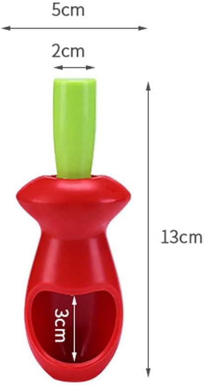 Cherry and Olive Pitter with Splatter Protection for Clean Work - Handy Kitchen Tool V1258-DP02-BOL-242