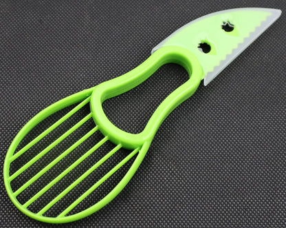 3-in-1 Avocado Tool - Safe Cutter, Pitter and Spoon in One - Green - Set of 1 V1258-DP02-BOL-243
